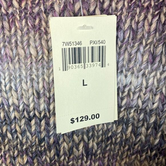 Lucky Brand Open Front Fringe Knit Cardigan Size Large NWT  7 - Picture 6 of 10